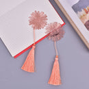 Chinese Style Creative Metal Bookmark Flower With Tassel For Book Reading G BX
