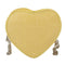 Love Heart Crossbody Handbag Women Kids Leather Small Shoulder Bag (Yellow)