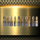10pcs Electric Screwdriver Bits S2 Ti-plated PH2 Antiskid Screwdriver Bits