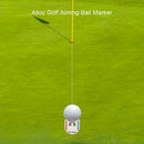 One Putt Golf Alignment Aiming Tool Ball Marker Magnetic Visor Hat Clip Alloy Fa
