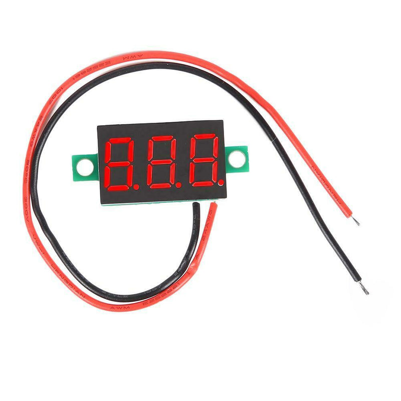 0.36 inch DC4-40V Digital Voltmeter Display Volt Meter Gauge Tester (Red)