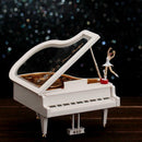 Rotating Ballerina Dancing Girl Music Box Piano Shape Desktop Decoration Pretty