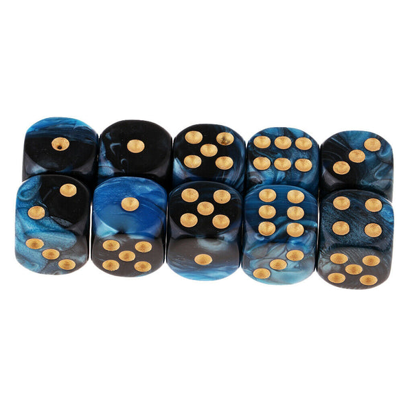 20 pack of 16mm Opaque Six Sided Spot Dice Games D6 D&D RPG