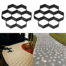 2 Pcs Walk Maker, Pathmate Stone Mold Paving Pavement Concrete Mould Stepping