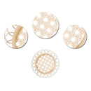 Handwoven Round Natural Rattan Coaster Handmade Insulation Placemat Table Pad