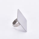 Palette Adjustable Ring for Nail Art Foundation Mixing Makeup Stainless Steel Z