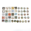 46PCS Snowman Christmas Decor Box EBaling Stickers Diy Xmas Gift Bag EBaling  â„–[