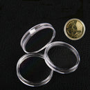 10X Round Plastic Cases Coin Storage Capsules Holder Small 30mm Z