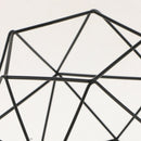 2Pcs IRON HOLLOW GEOMETRIC PILLAR CANDLE HOLDER CAGE LANTERN WEDDING Black