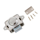 Hevy-duty Push Button Lock RV Motorhome Drawer Cupboard Home Cabinet Sliver
