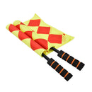 Soccer Referee Flag Fair Play Sports Match Linesman Flags Referee+Carry Bag 3C