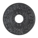 Black Cast Iron Teapot Trivet with Rubber Pegs for Dining and Kitchen Table Y7R1