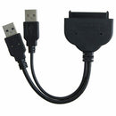 USB 3.0 to Sata 22pin Data Enhanced Power Cable Adapter for 2.5 Inch HDD Ha Q8F2