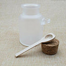 Clear Empty Plastic Bath Salt Comestic Powder Bottle Jar Pot with Wooden Co