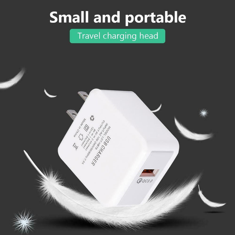 Q1 Portable Single USB Travel Mobile Phone Charger QC3.0 Fast Charging Chargers