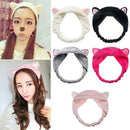 5pcs/pack Cute Cat Ear Hair Band For Women Wash Face Makeup Running Sport H X5W8