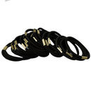 10X Women Black Elastic Hair Ties Band Ropes Ring Ponytail Holders Best Offer 3C
