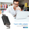 USB-C Male to Male Adapter Portable Mini USB 3.1 Type C Converter for Smartphone