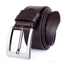 dnuxlou Men's PU Leather Sole Business Belt Buckle Casual Belt Metal Buckle