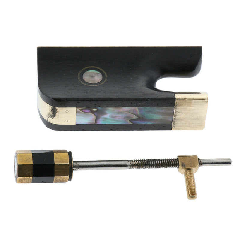 1 Set Cello Ebony Frog Bow, Cello Parts Accessories Replacement, with Screw for
