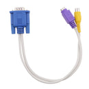 VGA to S-Video/RCA Converter Adapter Cable Cord COnnector