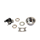 1/4'' Electric Guitar Mono Output Jack Plug Socket for  Guitar Chrome