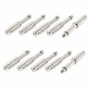 10 Pcs 0.6cm Mono Audio Male Plug to RCA Female Jack Connectors Adapter U9M5