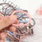 25pcs Women Girls Basic Knot Pearls Elastic Hair Bands Set Scrunchies Ponyta Gw