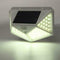 2pcs 100LED Four-sided Solar Motion Sensor Wall Light Waterproof Yard Lamp