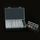 8 Packs 28 Grids Bead Organizer Containers Storage Plastic Earring Storage