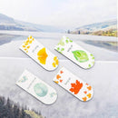 4pcs/set Autumn Leaf Simple Plant Magnetic Bookmark Book Marker Page Clip Office