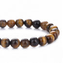 Bead Bracelet Yellow Tiger Eye Charm Bracelets for Men Women Jewelry Gift