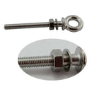 M8 X 80mm 316 Stainless Steel Eyebolts Thread Eye Screws