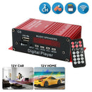 G8 Car 12V 200W 4 Channel Digital Power Amplifier Stereo bluetooth AUX FM MP Gw