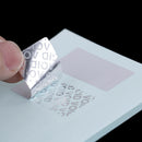 100Pc Blank Security Seal Tamper Proof Warranty Void Label Stickers Matte Sil ME