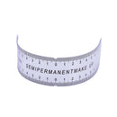 Reusable Makeup Brow Measure Eyebrow Guide Ruler Permanent Tool@
