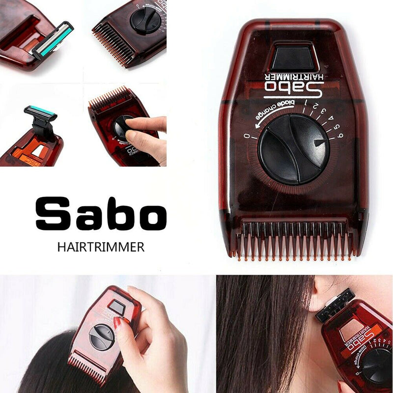 Double Sides Hair Cutting Thinning Hair Razor Comb Trimmer with Blades DIY Tool/