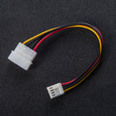 2x 4-pin Male to Female Power Y-Splitter Cable IDE IP4 Extension Adapter AU