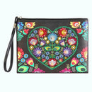 DIY Love Flower Special Shape Diamond Painting Wristlet Clutch Women Wallet