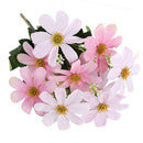 Artificial Silk  Flower Bouquet 5 Stems 10 Heads, 33cm/12.99''-Pink