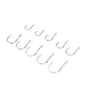 100Pcs Fishing Hooks Carbon Steel Bait Barbed Fishing Hooks Stainless Steel-FT