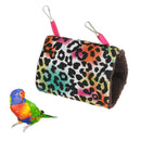 Pet Bird Parrot Budgie Hammock Cage Hut Tent Bed Hanging Cave Bed Leopard M