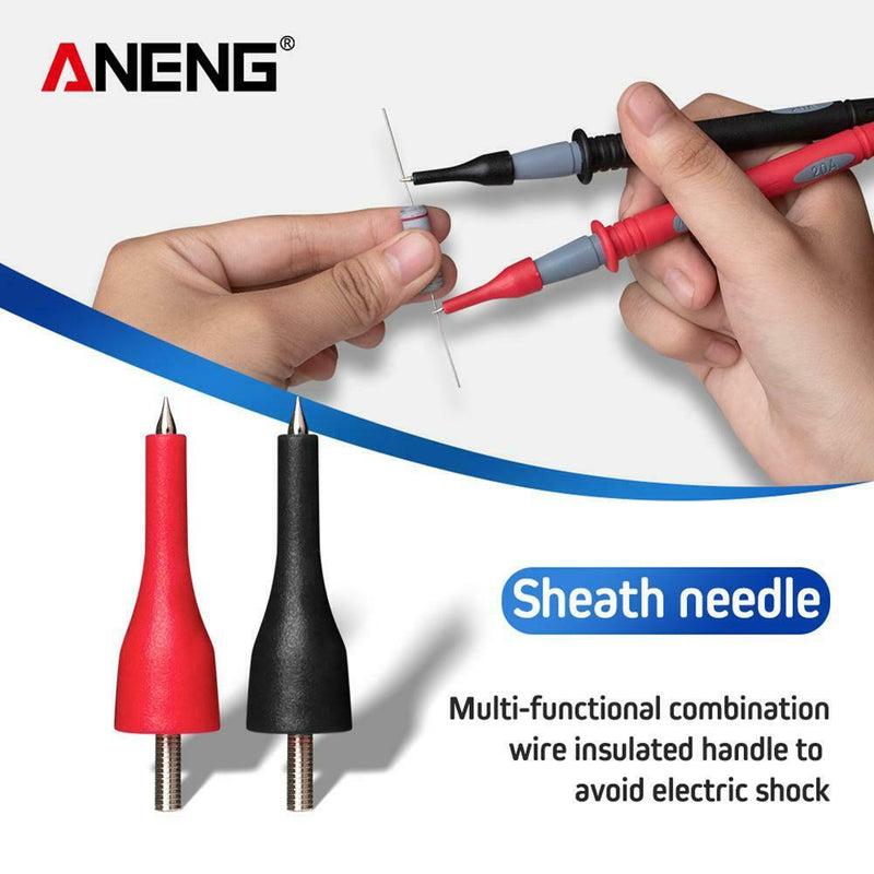 2pcs 20A Thin Tip Needle Multimeter Multi Meter Tester Lead Probe Cable Kit A