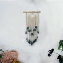 Handmade Macrame Wall Hanging Woven Wall Art Macrame TapestryBoho Wall Deco U6V7