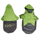 Big Pet Dog Outdoor Water Resistant Hoodie Slicker Raincoat Clothes XXXL