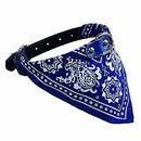 Adjustable Pet Dog Collar Cat Neck Scarf Bandana Collars Blue