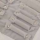 Luxury Velvet Jewellery Roll Ring Earrings Bracelet Display Organizer Pouch K5A3