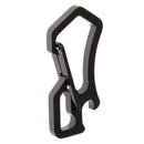 Carabiner Bottle Opener Keychain Keyring Quick Release Hanging Buckle Gray