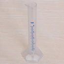 4pcs Set Plastic Graduated Laboratory Measuring Cylinder 10mL,25mL,50mL,1 D D4A2