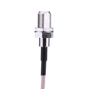 Coaxial RF Connector F-K Female to CRC9 Bent Head Adapter Pigtail Cable